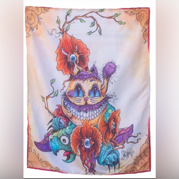 Cockpaw Tapestry by Sean Dietrich. 60” x 90” 5ft by 7.5 ft - Picture 2 of 5